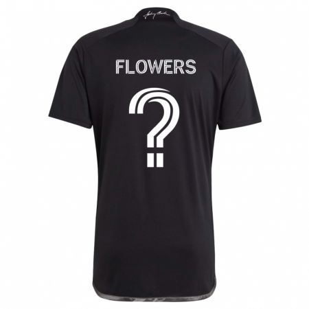 Kandiny Hombre Camiseta Ashton Flowers #0 Negro 2ª Equipación 2024/25 La Camisa Chile