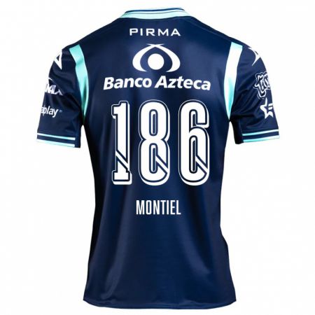 Kandiny Hombre Camiseta Santiago Montiel #186 Azul Marino 2ª Equipación 2024/25 La Camisa Chile