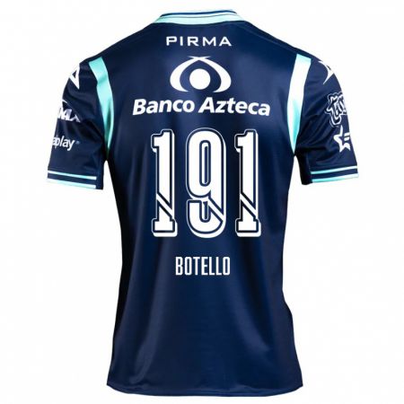 Kandiny Hombre Camiseta Octavio Botello #191 Azul Marino 2ª Equipación 2024/25 La Camisa Chile