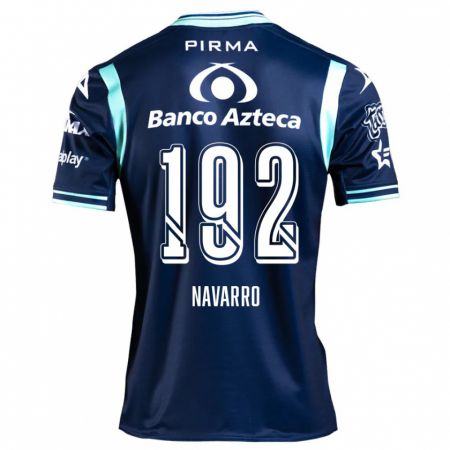 Kandiny Hombre Camiseta Eduardo Navarro #192 Azul Marino 2ª Equipación 2024/25 La Camisa Chile