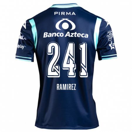 Kandiny Hombre Camiseta Eduardo Ramírez #241 Azul Marino 2ª Equipación 2024/25 La Camisa Chile