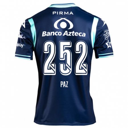 Kandiny Hombre Camiseta Denilson Paz #252 Azul Marino 2ª Equipación 2024/25 La Camisa Chile