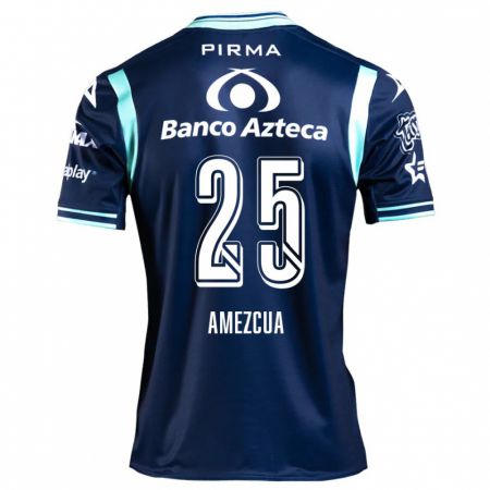 Kandiny Hombre Camiseta Mariana Amezcua #25 Azul Marino 2ª Equipación 2024/25 La Camisa Chile