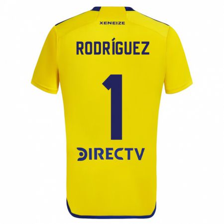 Kandiny Hombre Camiseta Fernando Rodríguez #1 Amarillo Azul 2ª Equipación 2024/25 La Camisa Chile