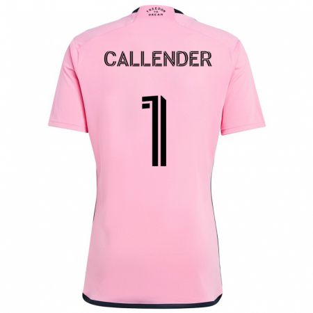 Kandiny Mujer Camiseta Drake Callender #1 Rosa 1ª Equipación 2024/25 La Camisa Chile