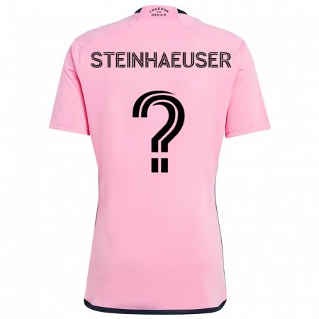 Kandiny Mujer Camiseta Marcus Steinhaeuser #0 Rosa 1ª Equipación 2024/25 La Camisa Chile