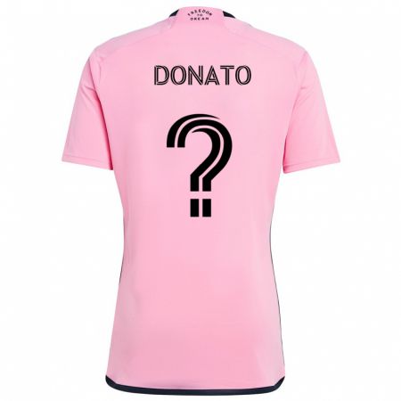 Kandiny Mujer Camiseta Benjamin Donato #0 Rosa 1ª Equipación 2024/25 La Camisa Chile