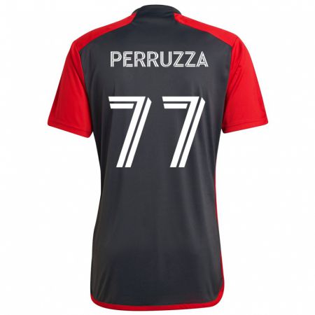 Kandiny Mujer Camiseta Jordan Perruzza #77 Rojo Grayn 1ª Equipación 2024/25 La Camisa Chile