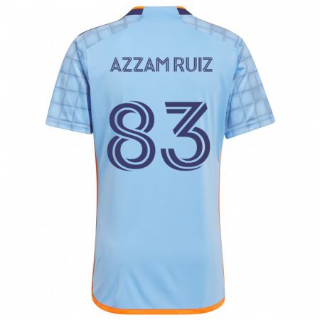 Kandiny Mujer Camiseta Camil Azzam Ruiz #83 Azul Naranja 1ª Equipación 2024/25 La Camisa Chile