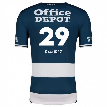 Kandiny Mujer Camiseta Elliana Ramirez #29 Azul Blanco 1ª Equipación 2024/25 La Camisa Chile