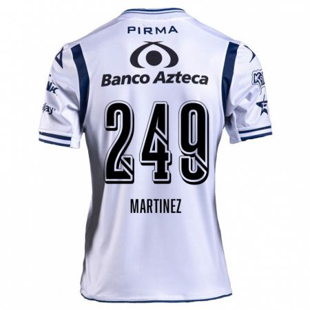 Kandiny Mujer Camiseta Juan Martínez #249 Blanco Azul Marino 1ª Equipación 2024/25 La Camisa Chile