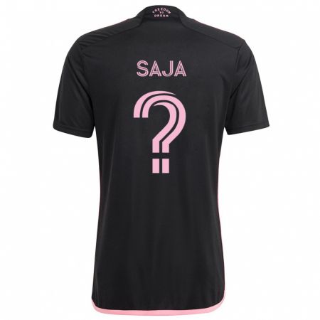 Kandiny Mujer Camiseta Mateo Saja #0 Negro 2ª Equipación 2024/25 La Camisa Chile