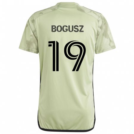 Kandiny Mujer Camiseta Mateusz Bogusz #19 Verde Claro 2ª Equipación 2024/25 La Camisa Chile