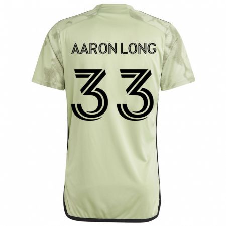 Kandiny Mujer Camiseta Aaron Long #33 Verde Claro 2ª Equipación 2024/25 La Camisa Chile