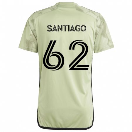 Kandiny Mujer Camiseta Joshua Santiago #62 Verde Claro 2ª Equipación 2024/25 La Camisa Chile