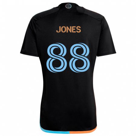 Kandiny Mujer Camiseta Malachi Jones #88 Negro Naranja Azul 2ª Equipación 2024/25 La Camisa Chile