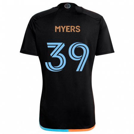 Kandiny Mujer Camiseta Md Myers #39 Negro Naranja Azul 2ª Equipación 2024/25 La Camisa Chile