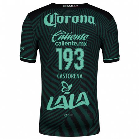 Kandiny Mujer Camiseta Damián Castorena #193 Verde Negro 2ª Equipación 2024/25 La Camisa Chile