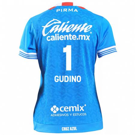 Kandiny Niño Camiseta Andrés Gudiño #1 Cielo Azul 1ª Equipación 2024/25 La Camisa Chile