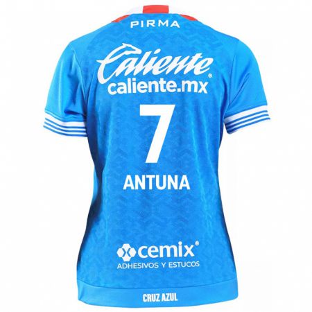 Kandiny Niño Camiseta Uriel Antuna #7 Cielo Azul 1ª Equipación 2024/25 La Camisa Chile