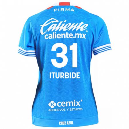 Kandiny Niño Camiseta Luis Iturbide #31 Cielo Azul 1ª Equipación 2024/25 La Camisa Chile