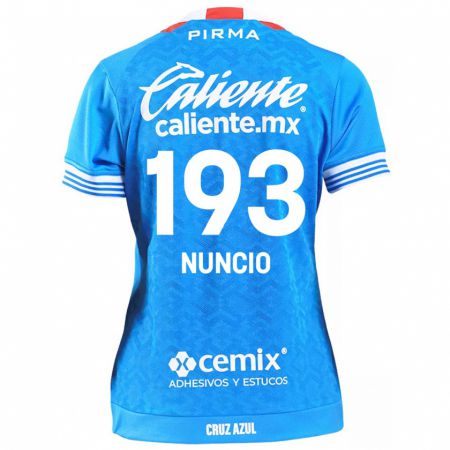 Kandiny Niño Camiseta Jorge Nuncio #193 Cielo Azul 1ª Equipación 2024/25 La Camisa Chile