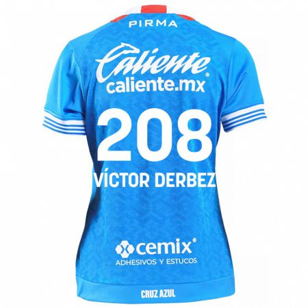 Kandiny Niño Camiseta Louis Víctor Derbez #208 Cielo Azul 1ª Equipación 2024/25 La Camisa Chile