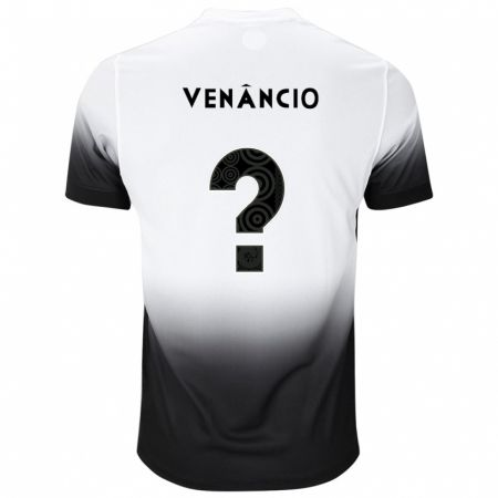 Kandiny Niño Camiseta Rafael Venâncio #0 Blanco Negro 1ª Equipación 2024/25 La Camisa Chile