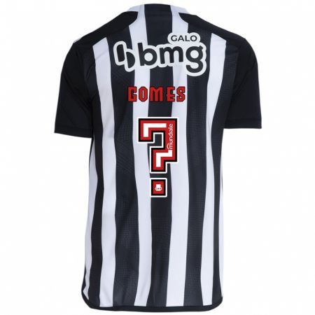 Kandiny Niño Camiseta Fábio Gomes #0 Blanco Negro 1ª Equipación 2024/25 La Camisa Chile