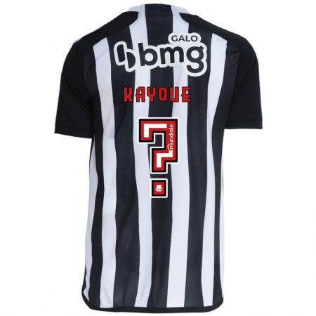 Kandiny Niño Camiseta Kayque #0 Blanco Negro 1ª Equipación 2024/25 La Camisa Chile