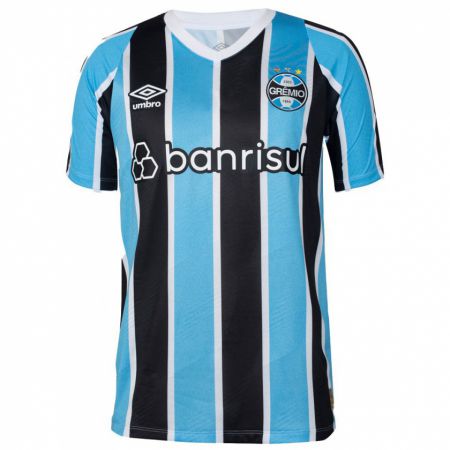 Kandiny Niño Camiseta Guilherme Leal #0 Azul Negro Blanco 1ª Equipación 2024/25 La Camisa Chile