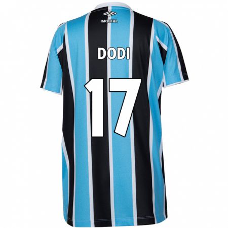 Kandiny Niño Camiseta Dodi #17 Azul Negro Blanco 1ª Equipación 2024/25 La Camisa Chile