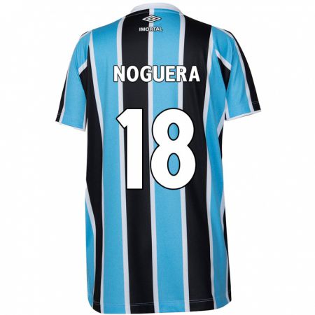 Kandiny Niño Camiseta Freddy Noguera #18 Azul Negro Blanco 1ª Equipación 2024/25 La Camisa Chile