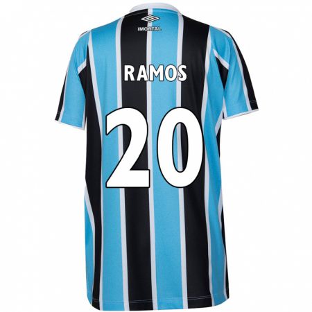 Kandiny Niño Camiseta Mónica Ramos #20 Azul Negro Blanco 1ª Equipación 2024/25 La Camisa Chile