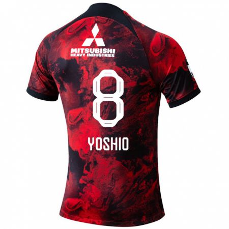 Kandiny Niño Camiseta Yoshio Koizumi #8 Negro Rojo 1ª Equipación 2024/25 La Camisa Chile