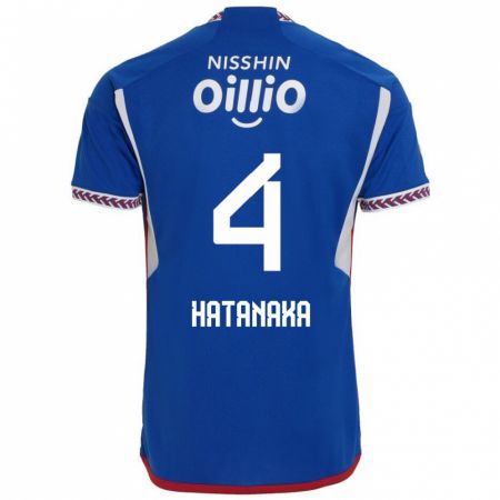 Kandiny Niño Camiseta Shinnosuke Hatanaka #4 Azul Blanco Rojo 1ª Equipación 2024/25 La Camisa Chile