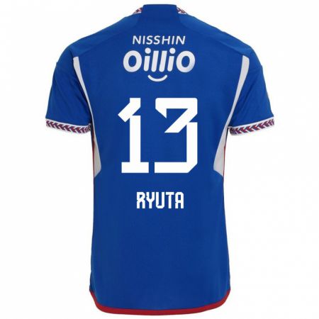 Kandiny Niño Camiseta Ryuta Koike #13 Azul Blanco Rojo 1ª Equipación 2024/25 La Camisa Chile