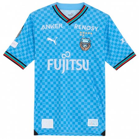 Kandiny Niño Camiseta Kensho Yamamoto #1 Azul Celeste 1ª Equipación 2024/25 La Camisa Chile