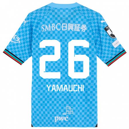 Kandiny Niño Camiseta Hinata Yamauchi #26 Azul Celeste 1ª Equipación 2024/25 La Camisa Chile