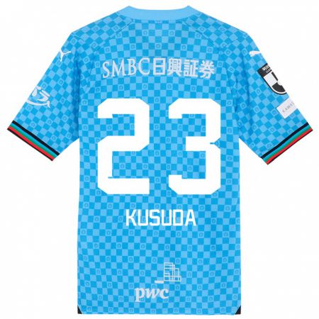 Kandiny Niño Camiseta Haruki Kusuda #23 Azul Celeste 1ª Equipación 2024/25 La Camisa Chile