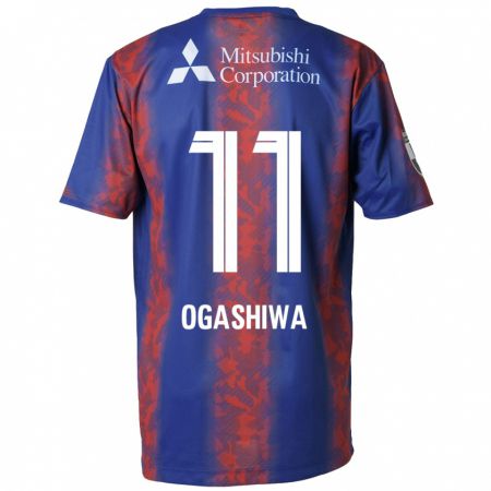 Kandiny Niño Camiseta Tsuyoshi Ogashiwa #11 Azul Rojo 1ª Equipación 2024/25 La Camisa Chile