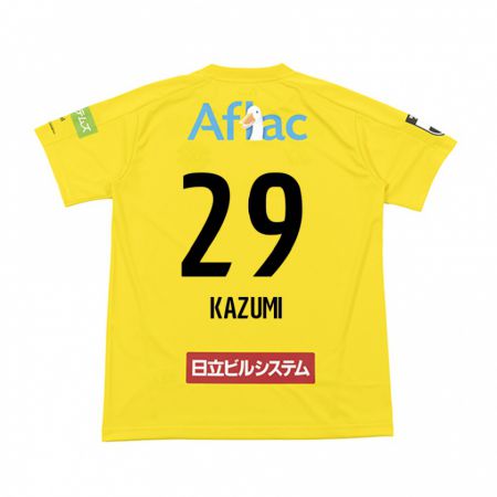 Kandiny Niño Camiseta Takuto Kazumi #29 Amarillo Negro 1ª Equipación 2024/25 La Camisa Chile