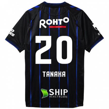 Kandiny Niño Camiseta Hyoga Tanaka #20 Azul Negro 1ª Equipación 2024/25 La Camisa Chile