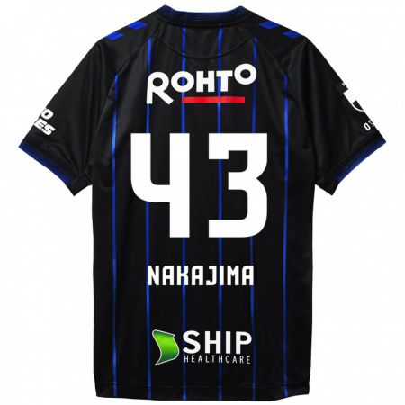 Kandiny Niño Camiseta Yugo Nakajima #43 Azul Negro 1ª Equipación 2024/25 La Camisa Chile