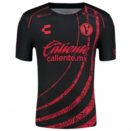 Kandiny Niño Camiseta Manuel Carrillo #200 Negro Rojo 1ª Equipación 2024/25 La Camisa Chile