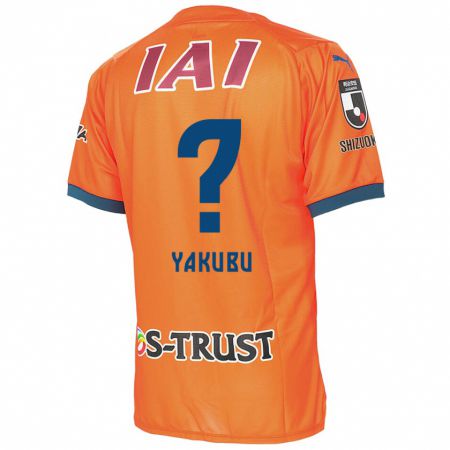 Kandiny Niño Camiseta Aziz Yakubu #0 Naranja Azul 1ª Equipación 2024/25 La Camisa Chile