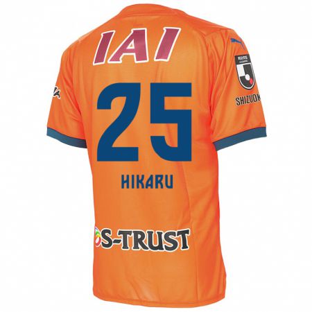 Kandiny Niño Camiseta Hikaru Naruoka #25 Naranja Azul 1ª Equipación 2024/25 La Camisa Chile