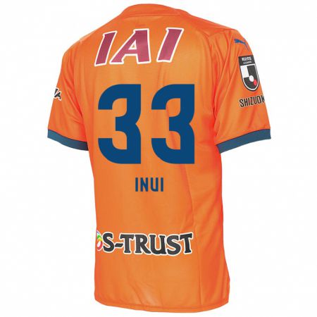 Kandiny Niño Camiseta Takashi Inui #33 Naranja Azul 1ª Equipación 2024/25 La Camisa Chile