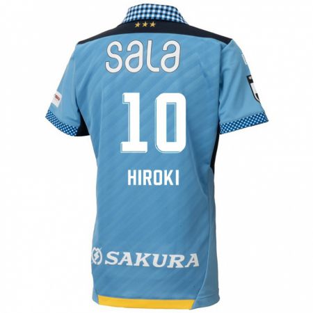 Kandiny Niño Camiseta Hiroki Yamada #10 Azul Negro 1ª Equipación 2024/25 La Camisa Chile