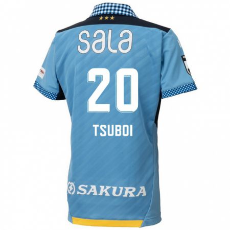 Kandiny Niño Camiseta Yuya Tsuboi #20 Azul Negro 1ª Equipación 2024/25 La Camisa Chile